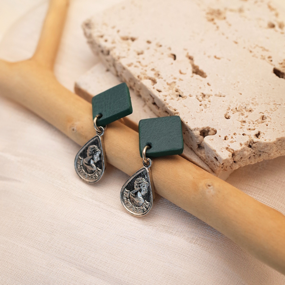 Miniature Character Leather Earrings