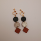 Textured Solid Leather Earrings