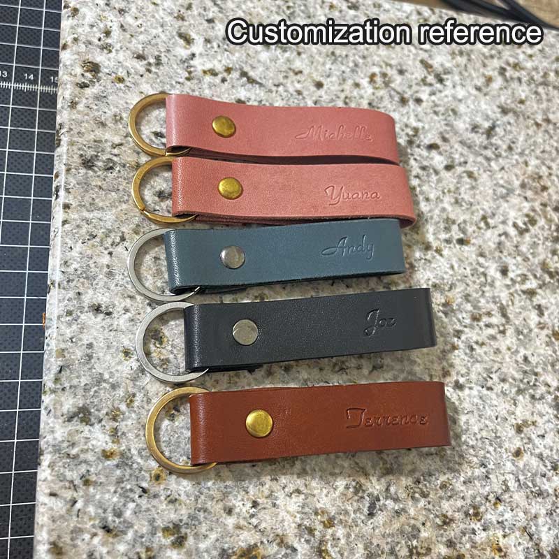 Personalized Leather Key Ring