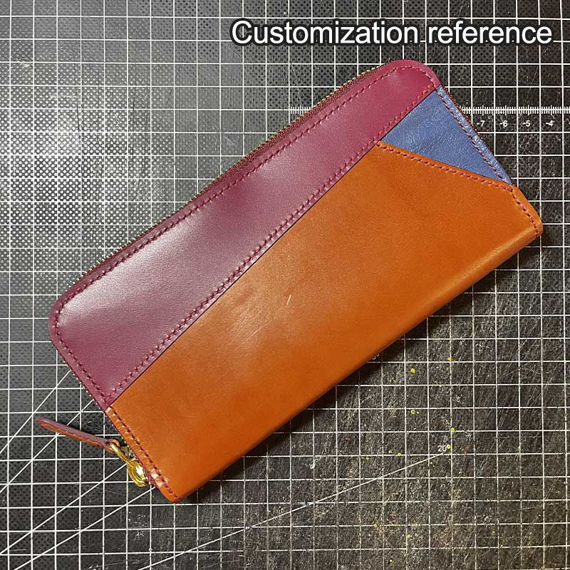 12 Card Leather Long Wallet