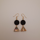 Triangle Leather Earrings