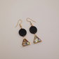 Triangle Leather Earrings