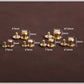 Solid Brass Sam Browne Stud-6 Set