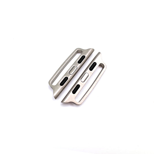 One-Piece Stainless Steel Apple Watch Band Connectors - 1 Pair