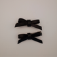 Leather Bow Hair Clip-1 Pair