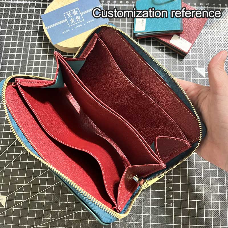 12 Card Leather Long Wallet