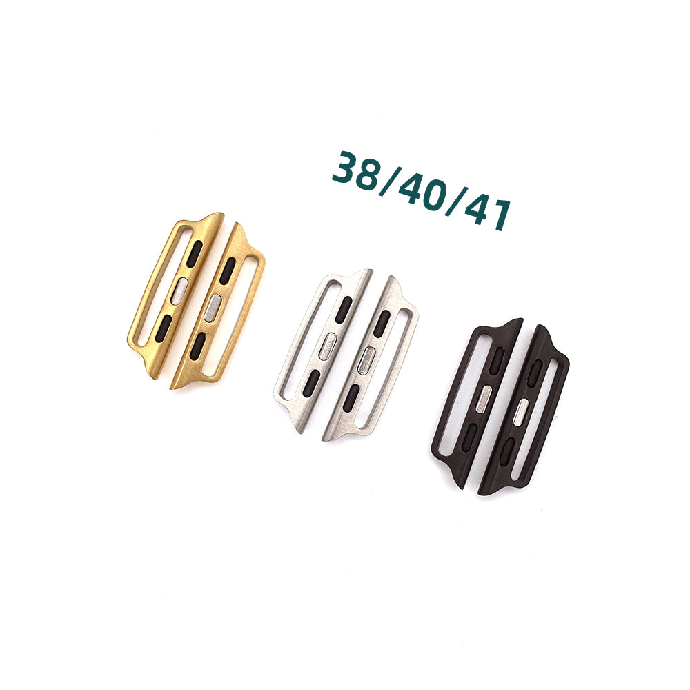 One-Piece Stainless Steel Apple Watch Band Connectors - 1 Pair