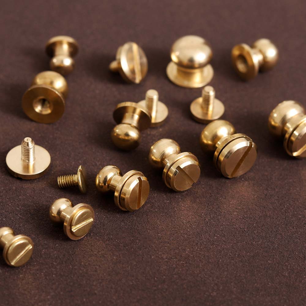 Solid Brass Sam Browne Stud-6 Set