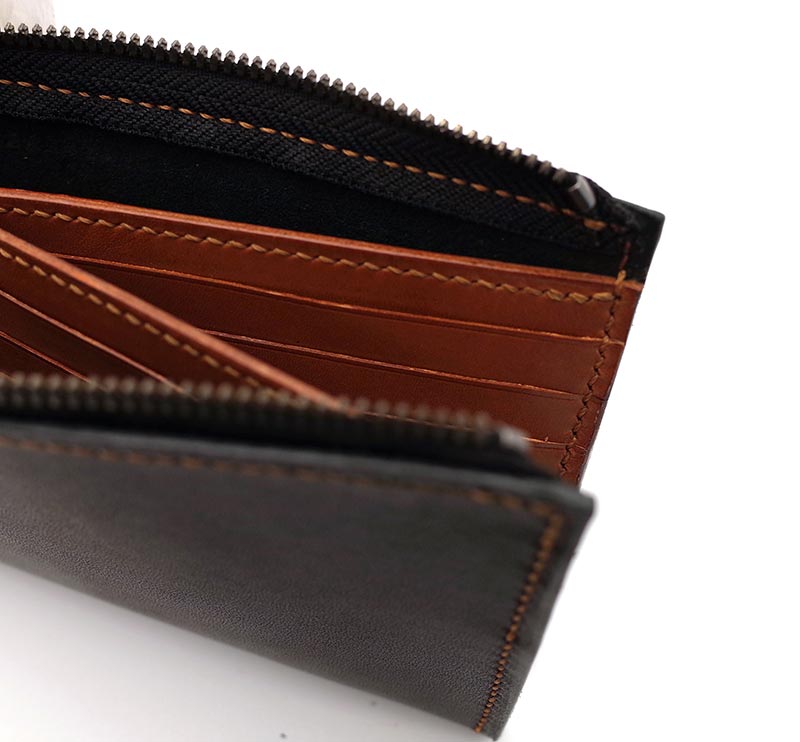 8 Card Leather Long Wallet