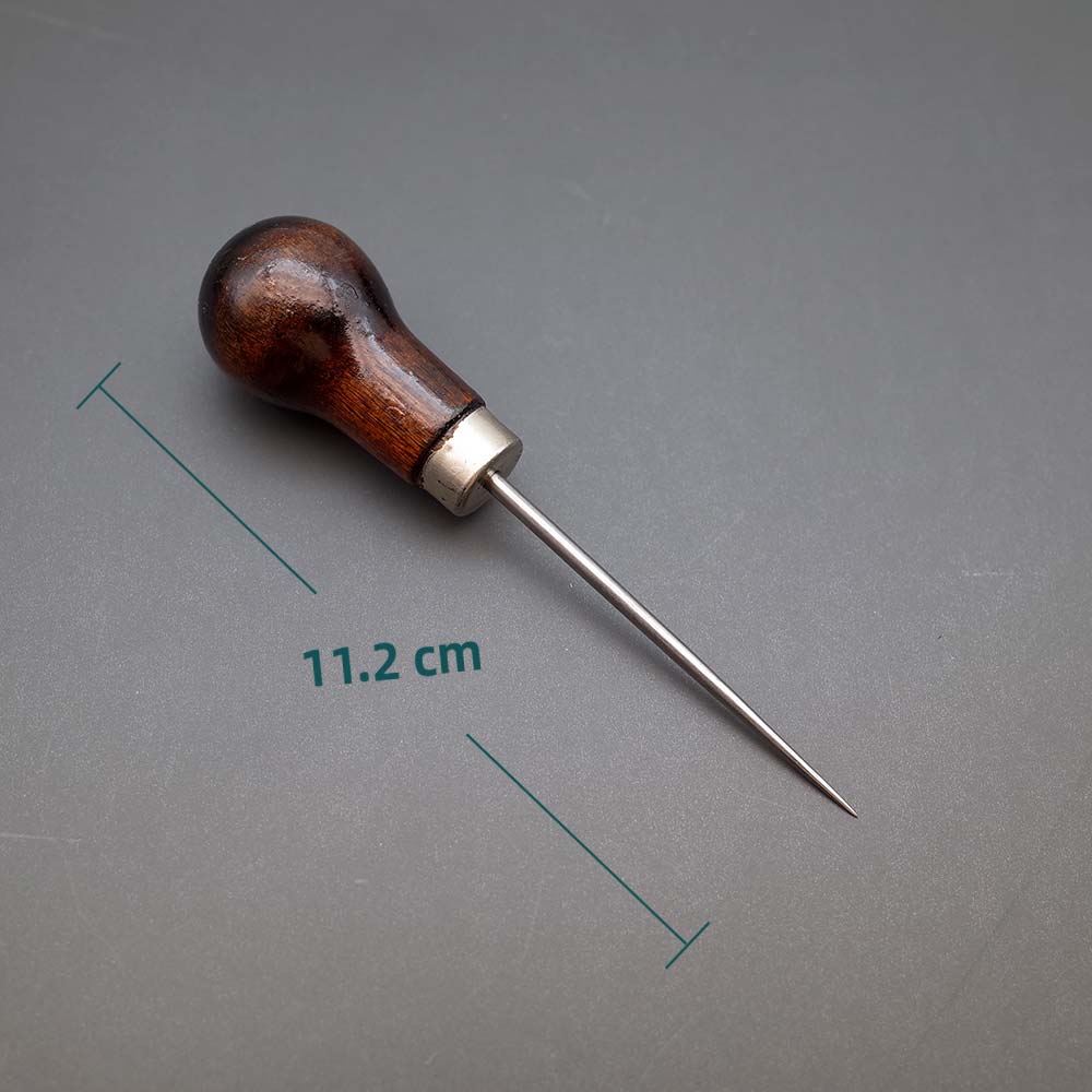 Wooden Handle Gourd Shape Scratch Awl