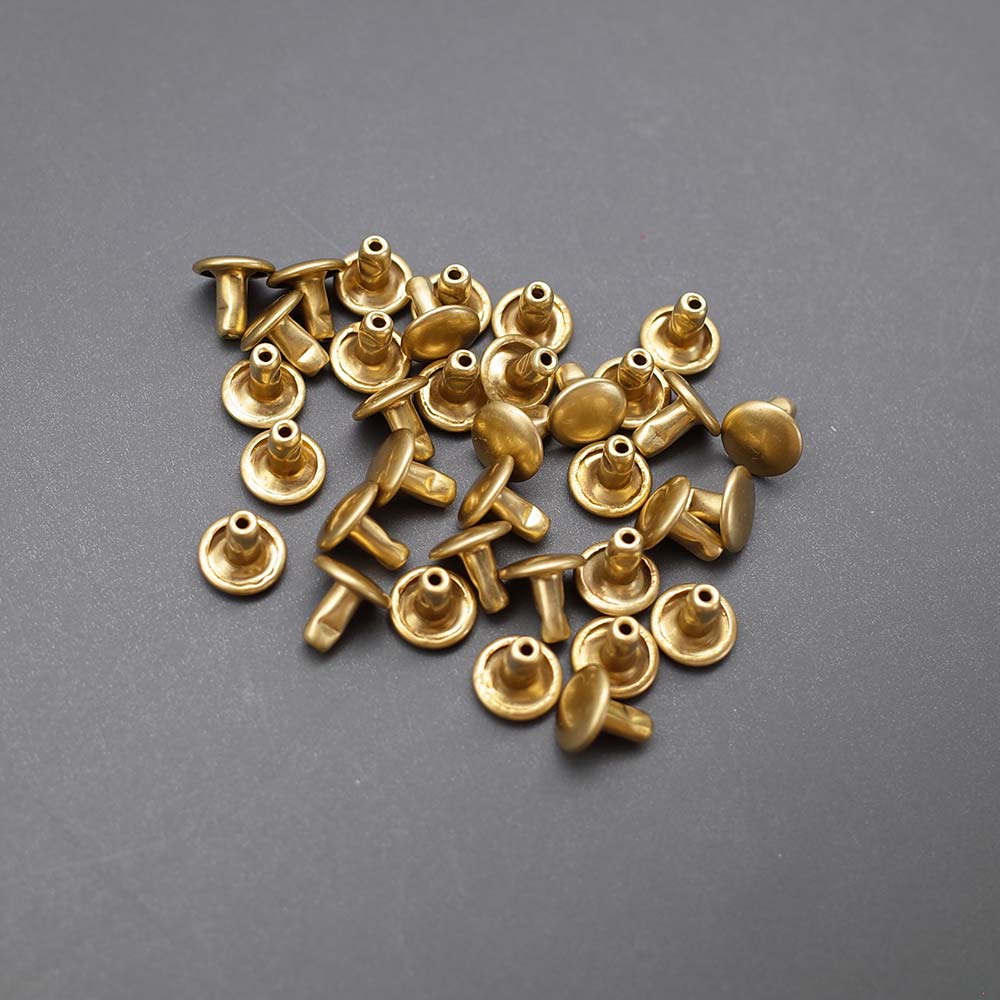 Cap Rivet Trim Solid Brass Double Cap Rivets-6 Set – OnePlusOne