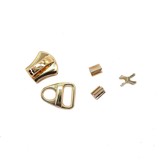 Zipper Fastener Slider (Gold/Silver) Set,Size#5