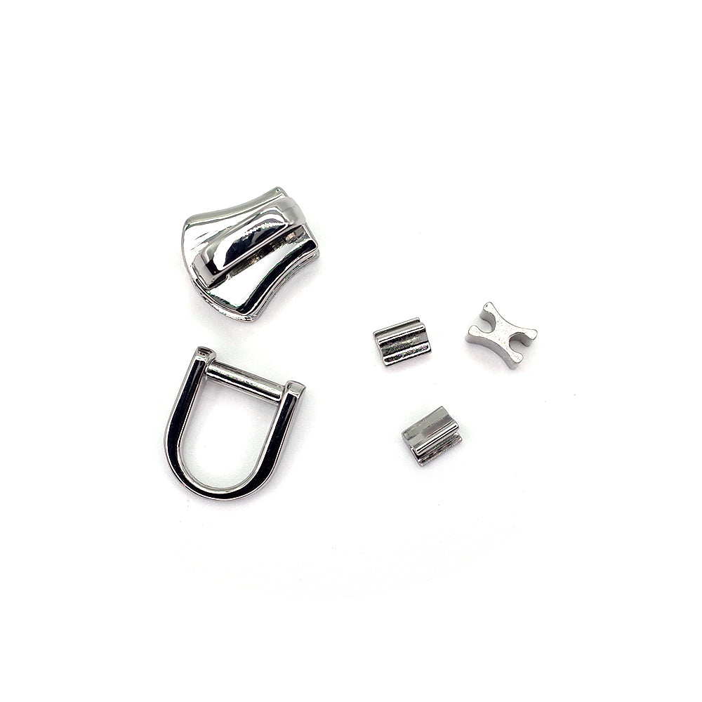 Zipper Fastener Slider (Gold/Silver) Set,Size#5